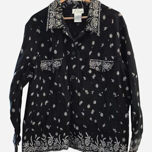 Quacker-factory Men's Black and White Shirt